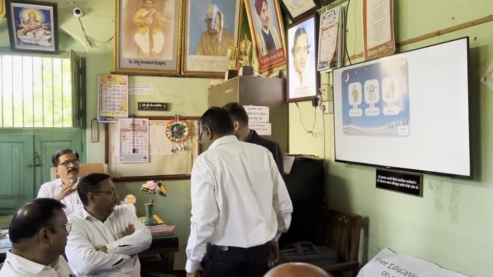 A student and educators exploring digital learning resources during a school session